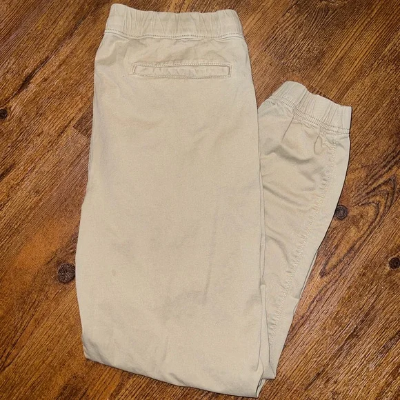 Sonoma Khaki Modern Fit Stretch Tan Cuffed Jogger Pants Size L - Picture 5 of 10